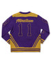 Omega Psi Phi Fraternity Pull Over V-Neck Sweater- Crest-Purple/Gold