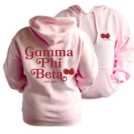 Gamma Phi Beta Sorority Hooded Sweatshirt- Cherries
