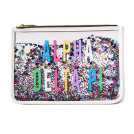Alpha Delta Pi ADPI Sorority Cosmetic Bag-Confetti