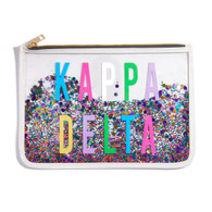 Kappa Delta Sorority Cosmetic Bag-Confetti 