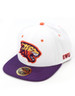Edward Waters University Snapback Hat-White/Purple