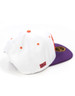 Edward Waters University Snapback Hat-White/Purple