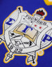 Sigma Gamma Rho Sorority Pull Over V-Neck Sweater- Crest-Blue/Yellow