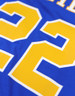 Sigma Gamma Rho Sorority Oversized V-Neck Football Jersey Tee-Blue/Yellow