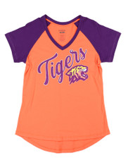 Edward Waters University EWU V-Neck-Purple/Orange