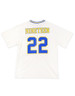 Sigma Gamma Rho Sorority Oversized V-Neck Football Jersey Tee-Ivory