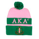 Alpha Kappa Alpha AKA Sorority Beanie-Pink/Green