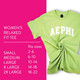 Alpha Epsilon Phi Sorority Varsity T-Shirt-Green 