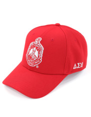 Delta Sigma Theta Sorority Hat-Red-Crest