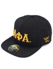 Alpha Phi Alpha Fraternity Snapback Hat-Black