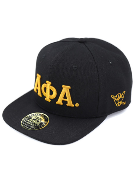 Alpha Phi Alpha Fraternity Snapback Hat-Black