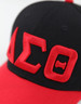Delta Sigma Theta Sorority Hat- Three Greek Letters-Black-Style 2