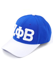 Zeta Phi Beta Sorority Hat- Three Greek Letters-Blue/White