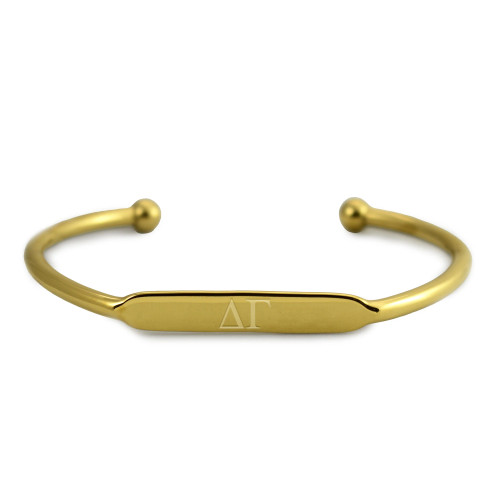 Delta Gamma Sorority Bangle Bracelet-Greek Letters