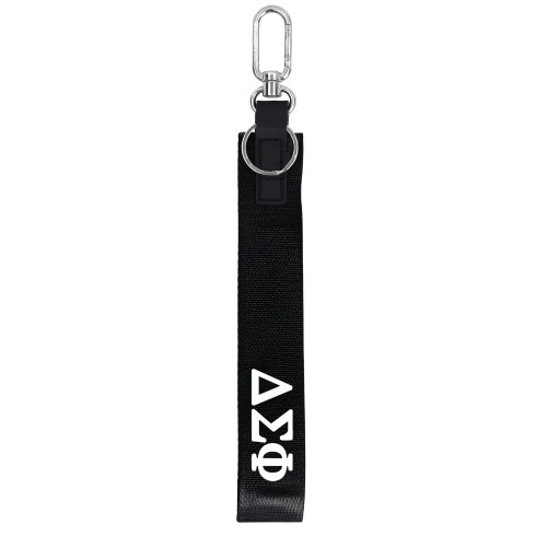Delta Sigma Phi Fraternity Keychain- Hands-Free Wristlet Lanyard 