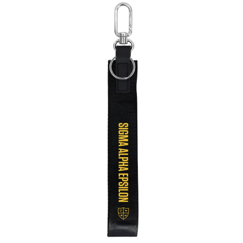 Sigma Alpha Epsilon SAE Fraternity Keychain- Hands-Free Wristlet Lanyard 