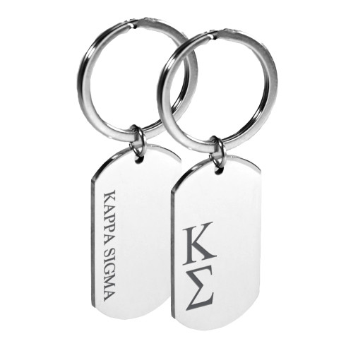Kappa Sigma Fraternity Dog Tag Key Chain 
