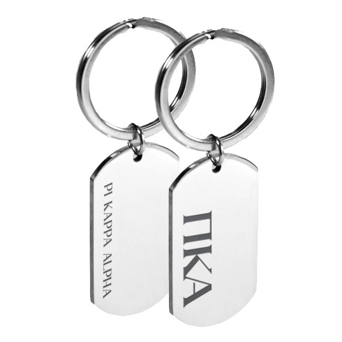 Pi Kappa Alpha PIKE Fraternity Dog Tag Key Chain 
