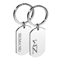 Sigma Nu Fraternity Dog Tag Key Chain 