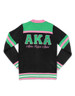 Alpha Kappa Alpha AKA Sorority Sweater-Button Down-Crest-Black/Pink