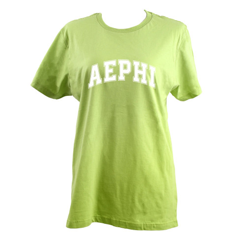 Alpha Epsilon Phi AEPHI Sorority Varsity T-Shirt-Green