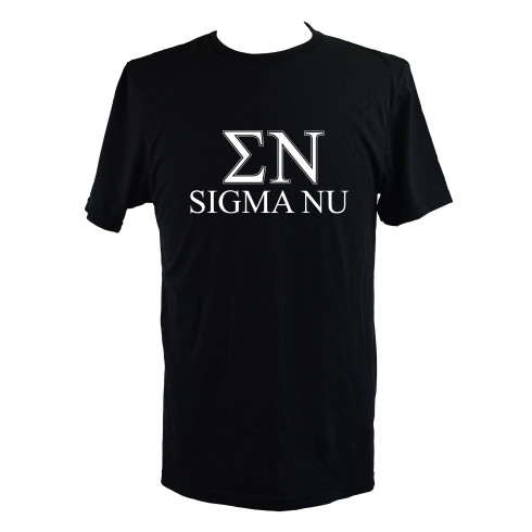 Sigma Nu Fraternity Shirt- Black