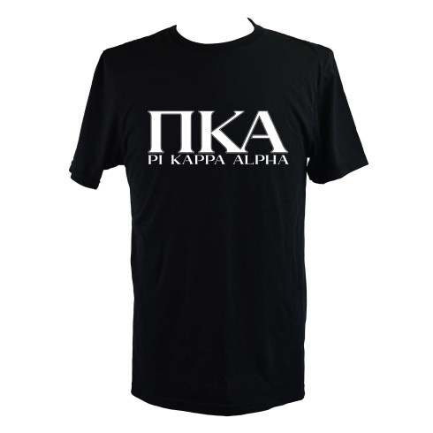 Pi Kappa Alpha PIKE Fraternity Shirt- Black