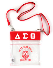 Delta Sigma Theta Sorority Clear Cross Body Bag