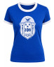 Zeta Phi Beta Sorority Flocked Ringer Tee