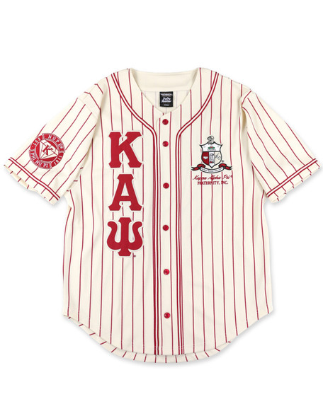 Kappa Alpha Psi Fraternity Baseball Jersey- Button Up-Cream