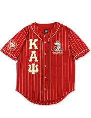 Kappa Alpha Psi Fraternity Baseball Jersey- Button Up-Crimson