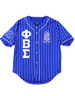 Phi Beta Sigma Fraternity Baseball Jersey- Button Up-Blue