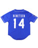 Phi Beta Sigma Fraternity Baseball Jersey- Button Up-Blue