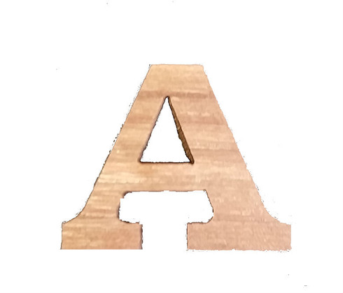 1” Single Wood Letter