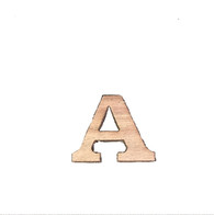 0.75 ” Single Wood Letter
