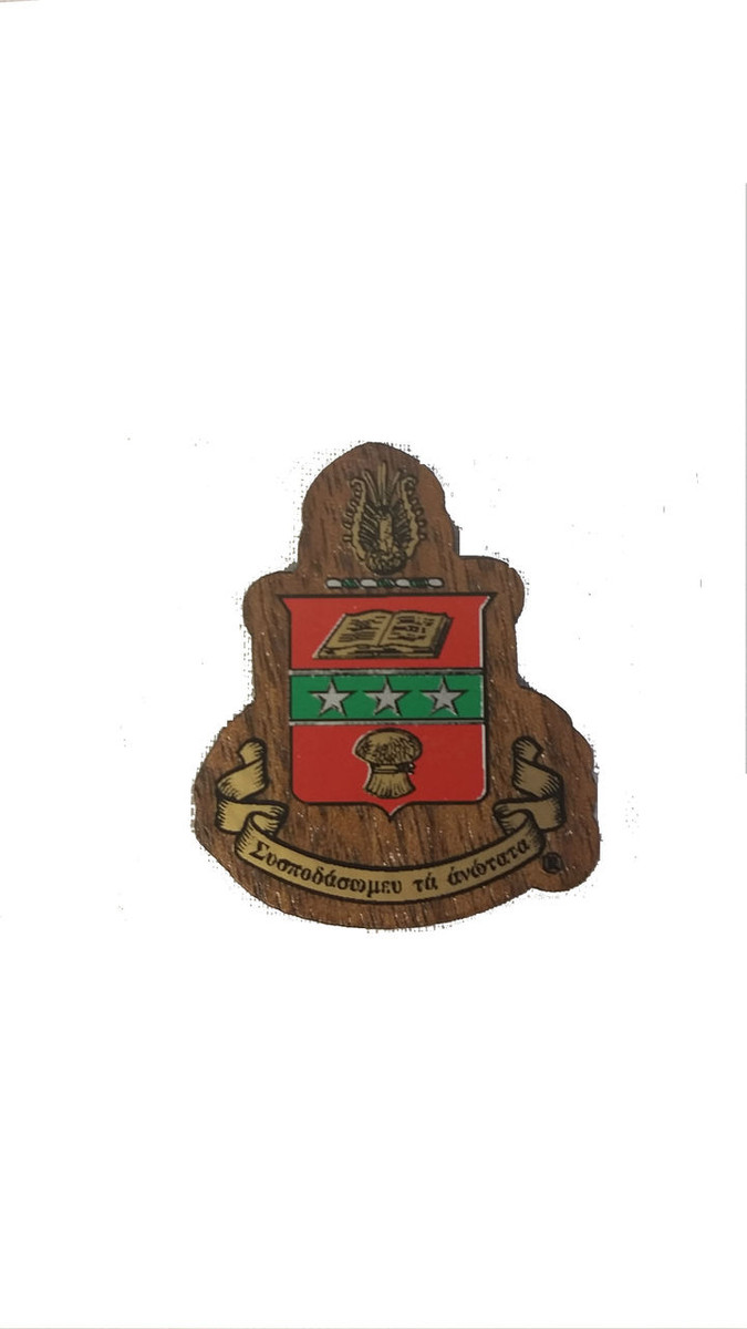 Alpha Chi Omega Sorority Mini Wood Crest