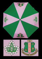 Alpha Kappa Alpha AKA Sorority Auto Open Folding Umbrella