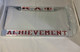Kappa Alpha Psi Fraternity Achievement License Plate Frame- Silver/Red
