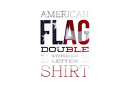 American Flag Fraternity Double Stitch Shirt