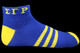 Sigma Gamma Rho Sorority Multi-Color Ankle Socks-Blue/Yellow