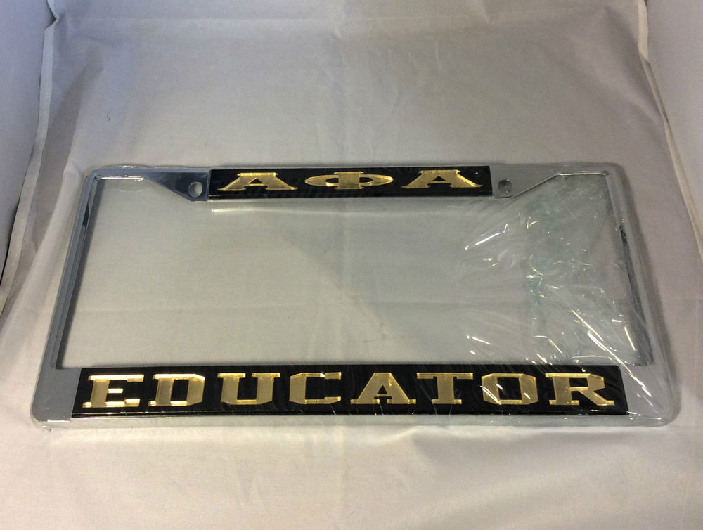 Alpha Phi Alpha Fraternity Educator License Plate Frame Brothers and