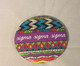 Sigma Sigma Sigma Tri-Sigma Tribal Print Button- Large