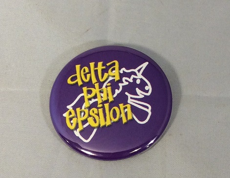 Delta Phi Epsilon DPHIE Sorority- Symbol Button-Small