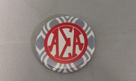 Alpha Sigma Alpha Sorority Gray and White Button-Small 