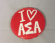 Alpha Sigma Alpha Sorority- I Heart Button- Large 