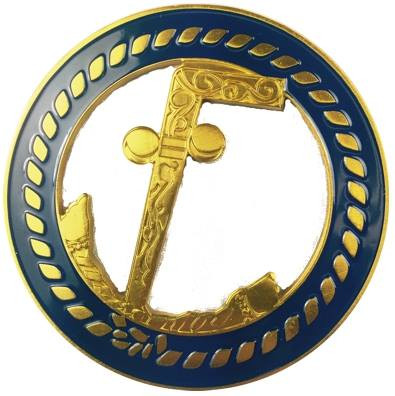 Mason Masonic Tubal-Cain Cut Out Car Emblem