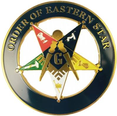 Order of the Eastern Star Past Patron Cut Out Car Emblem