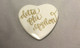 Delta Phi Epsilon DPHIE Sorority Heart Shaped Pin- White
