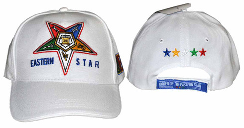 Order of the Eastern Star OES Hat -White