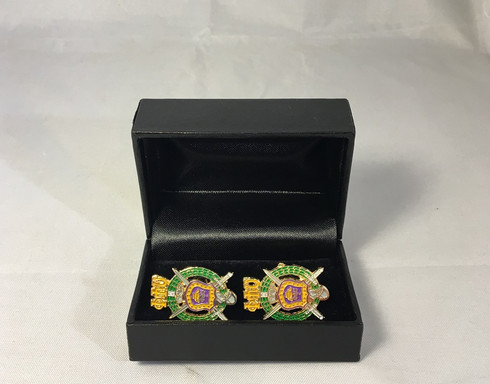 Omega Psi Phi Fraternity Crest Cuff Links 